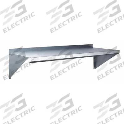 APPROVED VENDOR Wall Shelf: 60 in x 12 in x 13 in, 60 in x 12 in, 100 lb Load Capacity - Steel Solid Wall-Mount Shelving