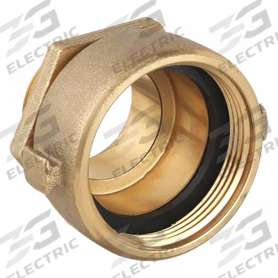 MOON AMERICAN Fire Hose Adapter: 2 in_2 1/2 in Compatible Pipe Size, NH X NPT, Straight - Brass Swivel Fire Hydrant & Standpipe Adapters
