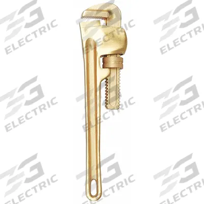 WESTWARD Pipe Wrench: Beryllium Copper Alloy, 3 in Jaw Capacity, Serrated, 24 in Overall Lg - Nonsparking Straight Pipe Wrenches