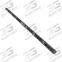EATON TRIPP LITE PDU: Three-Phase, 42 Outlets, (18) C39 Combo Outlets/(24) C13, Metered, 0 RU (MPN EVMIGU23X). Key specifications — Plug Type: Universal; Brand: EATON TRIPP LITE; Phase: Three-Phase; Receptacle Type: (24) C13; Mounting Location: Vertical Rack; Facing: Front or Side.