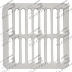 ZURN Strainer: Cast Iron, 7 1/2 in Overall Wd, 1 1/4 in Overall Ht, Enamel, Drop-In (MPN P1910-FULL-GRATE). Key specifications — Brand: ZURN; Finish: Enamel; Color: Gray; Material: Cast Iron; Connection Type: Drop-In; Grate Surface Style: Slotted; Product Type: Strainer.