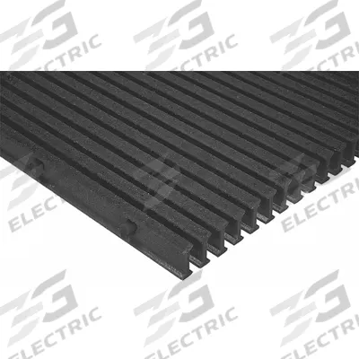 FIBERGRATE Fiberglass Pultruded Grating: Structural Grating, 4 ft x 12 ft Nominal Size (WxL) - Acid-Resistant Industrial Structural Grating