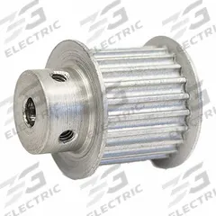 DAYTON Timing Pulley: Modified Curvilinear, Fixed, For GT Timing Belt Section, For 15 mm Belt Wd (MPN 19-3P15-6FA2). Key specifications — Brand: DAYTON; Finish: Clear Anodized; For Belt Series: Powerhouse®.