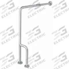 APPROVED VENDOR Floor to Wall Grab Bar: Angled, 30 in Lg, 1 1/2 in Dia, Stainless Steel, Satin (MPN 4WMG8). Key specifications — Brand: APPROVED VENDOR; Mount Orientation: Right-Hand.