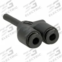 LEGRIS Push-Fit Wye Fitting: 1/8 in OD x 1/8 in OD x 1/8 in OD Size, Fiberglass-Reinforced Nylon (MPN 3142 53 00). Key specifications — Brand: LEGRIS.