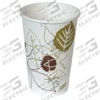 DIXIE Disposable Hot Cup: 16 oz Capacity, White, Paper, Unwrapped, Pathways, 1,000 PK (MPN 2346PATH). Key specifications — attr552470: DIXIE; attr561678: Yes; attr552476: Paper; attr552475: PK; attr552478: Yes; attr552482: Pathways.