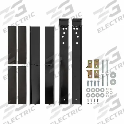 BUYERS PRODUCTS Mounting Kit: Hardware, Headache Racks, 27 in Lg (In.), 1 13/16 in Overall Ht - Truck Box Mounting Hardware & U-Bolts