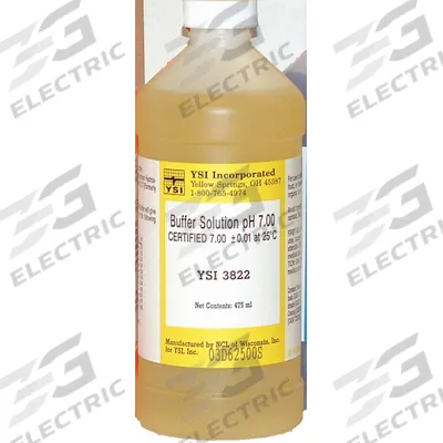 YSI Buffer - pH 7.00 - Color Coded Yellow: Lab, 7 pt Volume, pH 7, 3822 - pH Buffers