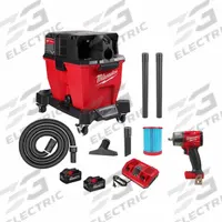 MILWAUKEE Tool Combination Kit: 2 Tools, Impact Wrench/Vacuum, 18 V DC Volt, Battery Included, M18™ (MPN 0920-22HD, 2962-20). Key specifications — attr1176460: Impact Wrench.