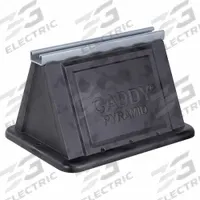 Fixed Strut Pyramids: Steel, Galvanized, 6 in Overall Wd, 8 in Overall Lg (MPN PSF6C). Key specifications — Material: Steel; Color: Silver; Finish: Galvanized; Brand: NVENT CADDY.
