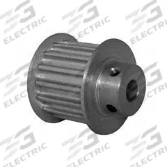 DAYTON Timing Pulley: Curvilinear, Fixed, For 15 mm Belt Wd, 15 Teeth, 5 mm Pitch, Aluminum (MPN 15-5M15M6FA6). Key specifications — Brand: DAYTON; Finish: Clear Anodized; For Belt Series: Powerhouse®.