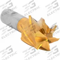 CLEVELAND Square End Mill: High Speed Steel, TiN Coated, 6 Flute, 1-1/2" Mill Dia, 1-3/8" LOC (MPN C75061)