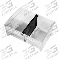 MILWAUKEE PACKOUT Large Bin: 7 5/16 in W x 3 13/16 in H x 5 5/16 in L, Polycarbonate, Clear (MPN 48-22-8434). Key specifications — attr1120253: MILWAUKEE; attr1120340: Polycarbonate; attr1120341: Clear.
