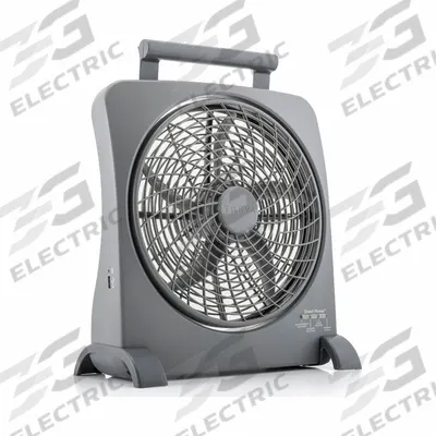 TREVA/O2COOL Cooling Fan: 10 in Blade Dia, Non-Oscillating - Pivoting Compact Fans