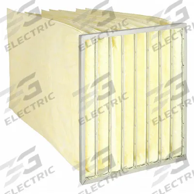 GRAINGER Pocket Air Filter: 24 in x 24 in x 29 in, MERV 14, Yellow, Fiberglass - MERV 14 Pocket Air Filters