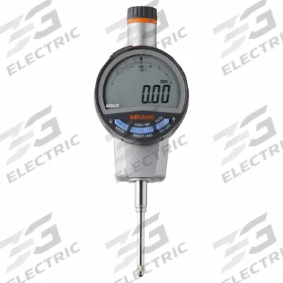MITUTOYO Digital Indicator: 0 in to 0.98 in /0 mm to 25 mm, Metric, 0.03 mm Accuracy - Digital Indicators with Removable Flat Back