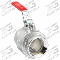 APPROVED VENDOR Manual Two-Way Ball Valve: 2 in, Chrome-Plated Brass, Straight, FIP x FIP, Two-Piece (MPN 107-828-CL). Key specifications — Brand: APPROVED VENDOR; Handle: Locking Lever.