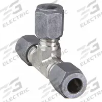 PARKER Compression Tee Fitting: 1/2 in OD x 1/2 in OD x 1/2 in OD size, 3/4"-16 Thread Size, Ferulok (MPN 8 JBU-SS). Key specifications — Series: Ferulok; Brand: PARKER.