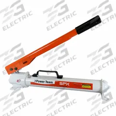 POWER TEAM Hydraulic Hand Pump: 2 Stages, Single Acting, 325 psi Max. Pressure 1st Stage (MPN P55). Key specifications — Brand: POWER TEAM; Cylinder Compatibility: Single Acting.
