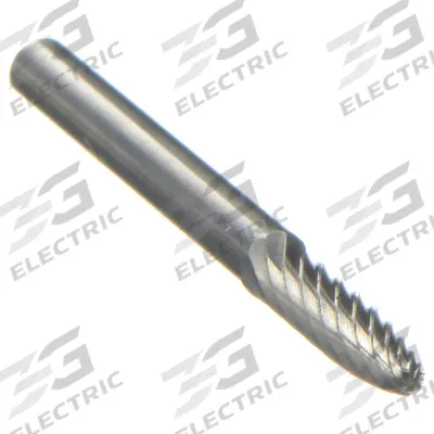 WIDIA METAL REMOVAL Carbide Bur: Ball-Nosed Tree, SF-42, Single Cut, 1/8" x 1/2" Head - Single-Cut Ball-Nosed Tree Burs