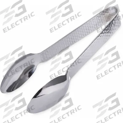 CARLISLE Serving Tongs: 7 in Overall Lg, Silver, Stainless Steel