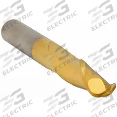 APPROVED VENDOR Ball End Mill: Carbide, TiN Coated, 2 Flute, 1/8" Mill Dia, 3/4" LOC, 2-1/4" OAL (MPN 224-001002)