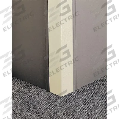 PAWLING Corner Guard: Corner Guard System, PETG, Champagne, 2 in Leg Wd - Fire-Rated Flush-Mount PETG Clip-On Corner Guards