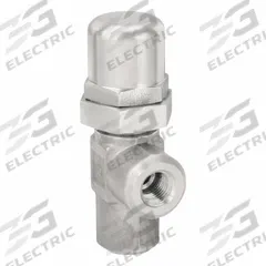 PARKER Pressure Control Valve: 4 gpm, 10 psi Max Set, Stainless Steel, 1/4 in NPT (MPN 647B-1-1/4-2). Key specifications — Brand: PARKER.