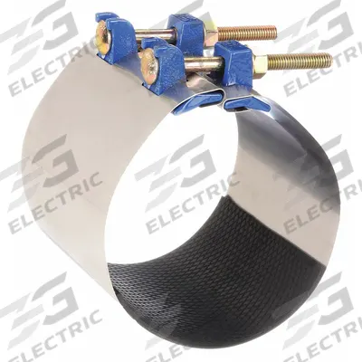 SMITH-BLAIR Repair Clamp: For 6 in Pipe, 6 in Overall Lg, 304 Stainless Steel - Partial-Gasket Repair Clamps for Tube & Pipe