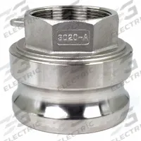 Cam and Groove Adapter: 3 in Coupling Size, 2 in-11-1/2 Thread Size, 3 1/64 in Overall Lg, FNPT (MPN PLE88). Key specifications — Thread Size: 2 in-11-1/2; Fitting Type: FNPT; Includes Locking Arm: No; Body Material: 316 Stainless Steel; Brand: APPROVED VENDOR.