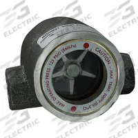 DWYER Window Sight Flow Indicator with Impeller: Rotor, 316 Stainless Steel, 1 1/2 in FNPT, FNPT (MPN SFI-300SS-1-1/2). Key specifications — For Media Type: Hydraulic Oils; Brand: DWYER; Sight Material: Tempered Glass; Connection Type: FNPT; Flow Direction: Horizontal Right; Seal Material: Buna-N; Wetted Material: PTFE.