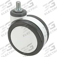 APPROVED VENDOR Stem Caster: Swivel, 4 in Wheel Dia., Metric, 2 1/2 in Wheel Wd, 120 mm Mounting Ht (MPN 2450440900700010805). Key specifications — attr1111390: APPROVED VENDOR; attr1111403: Roller; attr1111394: M12; attr1111436: Gray; attr1176848: Swivel.