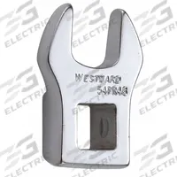 WESTWARD Crowfoot Socket Wrench: Alloy Steel, Chrome, 3/8 in Drive Size, 12 mm Head Size, Rounded (MPN 54PR48). Key specifications — attr309661: Alloy Steel; attr309662: Chrome; attr324934: WESTWARD.