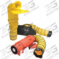 ALLEGRO Confined Space Fan Kit: 115 V AC, 8 in Duct Dia, 1/3 hp Horsepower, Orange, 3 A Current (MPN 9520-33M). Key specifications — Brand: ALLEGRO; Includes: Manhole Ventilation Pass-thru; Operating Voltage: 115 V AC.