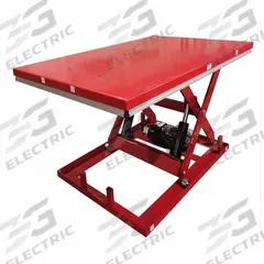 DAYTON Scissor Lift Table: Electric, 4,000 lb Load Capacity, 43 in Max Lifting Ht, 72 in Platform Lg (MPN 35KT40). Key specifications — attr925632: DAYTON; attr925651: 460V AC; attr925643: Hydraulic.