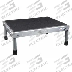 COTTERMAN Work Platform: 14 in Platform Ht - Max, 19 in Platform Wd, 24 in Platform Dp, Aluminum (MPN 1AAWP1924A8 A9-14 B1 P1). Key specifications — Brand: COTTERMAN; Color: Silver; Tread Type: Antifatigue Mat.