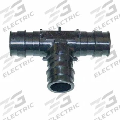 UPONOR Barbed Tee: 1 1/2 in ID x 1 1/2 in ID x 1 1/2 in ID Size - Expansion Polymer Barbed Tube Fittings