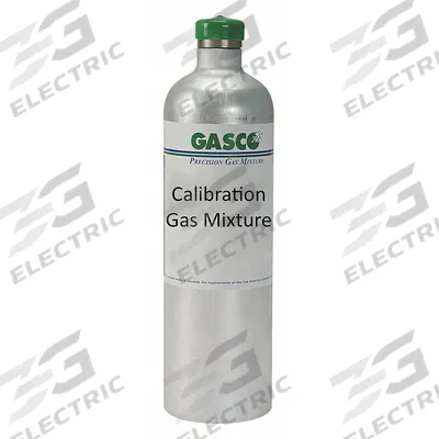 GASCO Calibration Gas: Nitrogen, Disposable, +/-5% Accuracy, C6H14/CO/H2S/O2 - Calibration Gases for Portable Gas Detectors