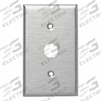 LEVITON Wall Plate: 1 Gang, Silver, Std Size (MPN 84071-40). Key specifications — Brand: LEVITON; Material: Stainless Steel.