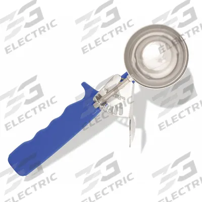 CRESTWARE Disher: 2.8 oz Capacity, 18-8 Stainless Steel/Plastic, NSF Certified - Dishers