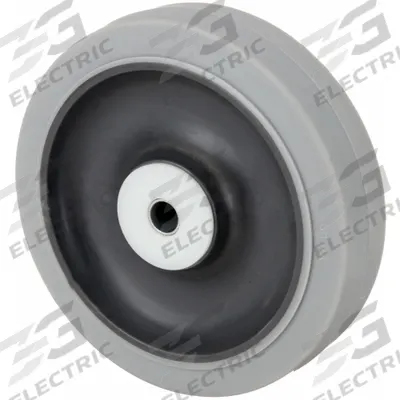 APPROVED VENDOR Caster Wheel: 5 in Wheel Dia., 1 1/4 in Wheel Wd, Rubber, 325 lb Load Rating - Nonmarking Rubber Tread on Plastic Core Wheels