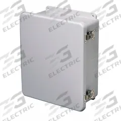 WIEGMANN Enclosure: Fiberglass, 8 in x 8 in x 4 in, NEMA 1/12/3R/4X/6P, Hinged, Solid Cover (MPN HW-J80804CHTL). Key specifications — Brand: WIEGMANN; Knockouts: Not Included.