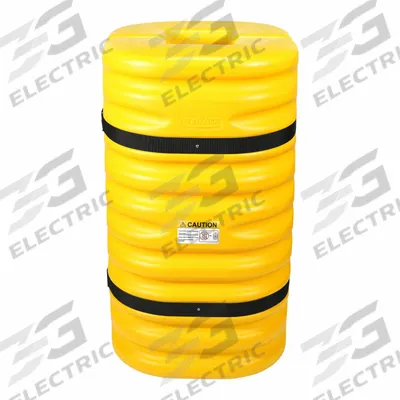 APPROVED VENDOR Column Protector: 8 in (I-Beam)/8 in (Round)/8 in (Square) - Column Protectors with Square Centers