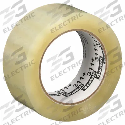 SCOTCH Acrylic Packing Tape: 2 mil Tape Thick, 2 in x 55 yd, 2 in, Clear, 311+ - Medium-Duty Acrylic Tape