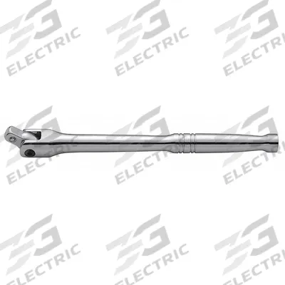 WESTWARD Breaker Bar: 3/8 in Drive, 10 in Lg, Smooth Grip, Alloy Steel - Flex-Head Breaker Bars