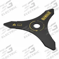 DEWALT Edger Blade: Steel, DCBC580/DCBC581/DCBS681 (MPN DWZBC580). Key specifications — Brand: DEWALT; Compatible Manufacturer Number: DCBS681; Material: Steel; Product Type: Brush Cutter Tri-Blade.