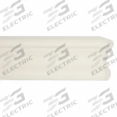 ACROVYN Accent Rail: FR-251, PETG, Mission White, 2 1/2 in Overall Ht, 9 1/2 ft Overall Lg (MPN FR251933N). Key specifications — attr1068087: ACROVYN; attr1068089: Mission White; attr1068116: Accent Rail; attr1095833: FR-251; attr1095931: No.