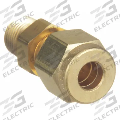 PARKER Compression Fitting Adapter: 5/8 in OD x 3/8 in Pipe Size, Compression x MNPT - Double-Ferrule Brass Compression Fittings