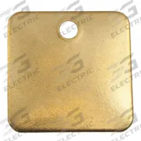 C.H. HANSON Blank Tag: Brass, Brass, 0.04 in Thick, Square, 1 1/2 in x 1 1/2 in, 25 PK (MPN 43653). Key specifications — Material: Brass; Color: Brass; Brand: C.H. HANSON.