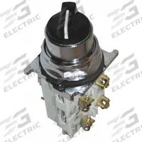 EATON Selector Switch: 30 mm Panel Mounting Size, 4 Positions, Short Lever, 2NO/2NC, Metallic (MPN 10250T46KB). Key specifications — AC Contact Rating: 10 A @ 600 V; Action: Maintained/Maintained/Maintained/Maintained; Cam: 3; DC Contact Rating: 5 A @ 250 V; Hazardous Location Specification: Not Rated; Operator Head Material: Polymer; Operator Head Type: Short-Handled Knob; Operator Illumination: Non-Illuminated.